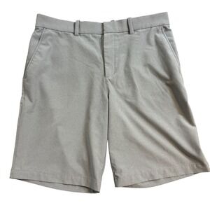 Nike Golf Mens Flat Front Shorts Khaki Dri-FIT Performance Stretch Size 36